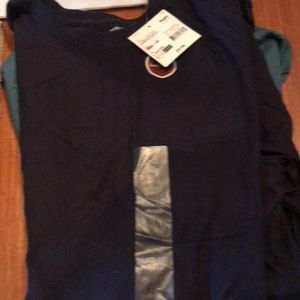 Longsleeve navy blue hundred percent cotton shirt